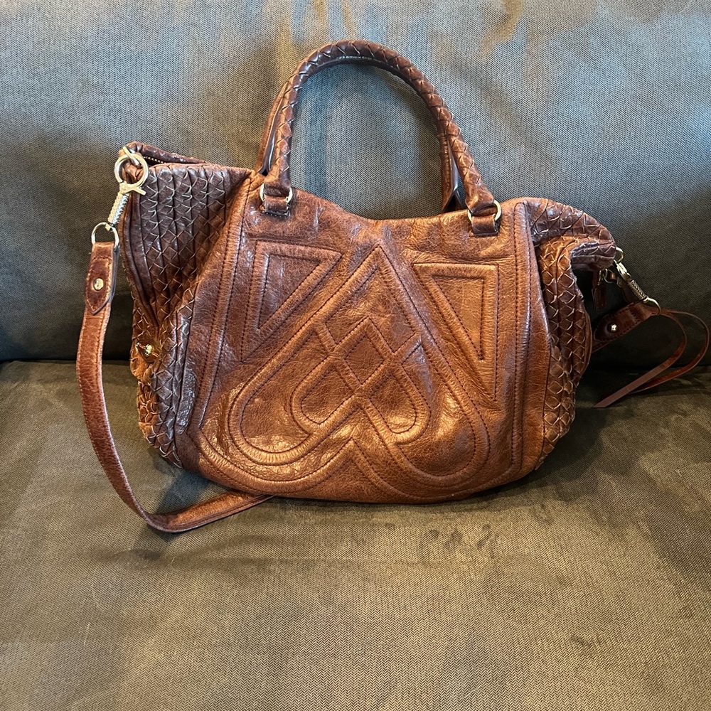 Elliott Lucca Rich Brown Hobo Bag